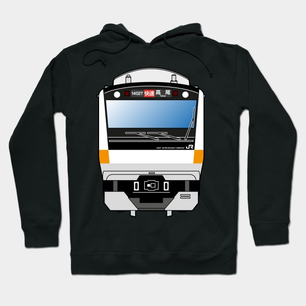 Tokyo Chuo Line Train - E233-0 series Hoodie by conform